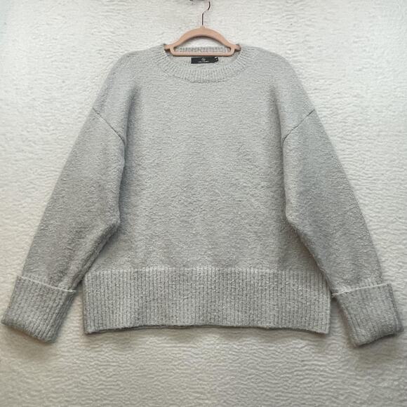 Lillusory Sweater Womens Small Boucle Knit Pullover Cozy Crewneck Ribbed Trim - Picture 1 of 10